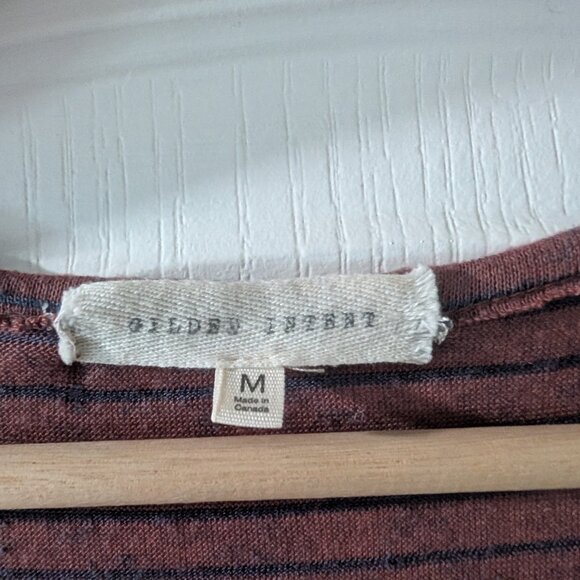 Gilded Intent | Women’s Striped Linen-Blend Tank Top – Made in Canada - Picture 3 of 8